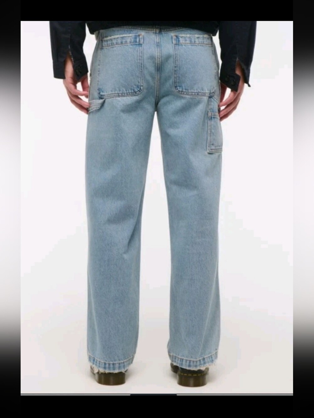 Abercrombie And Fitch Mens Stone Wash Baggy Workwear Rigid Jean 29W 30L